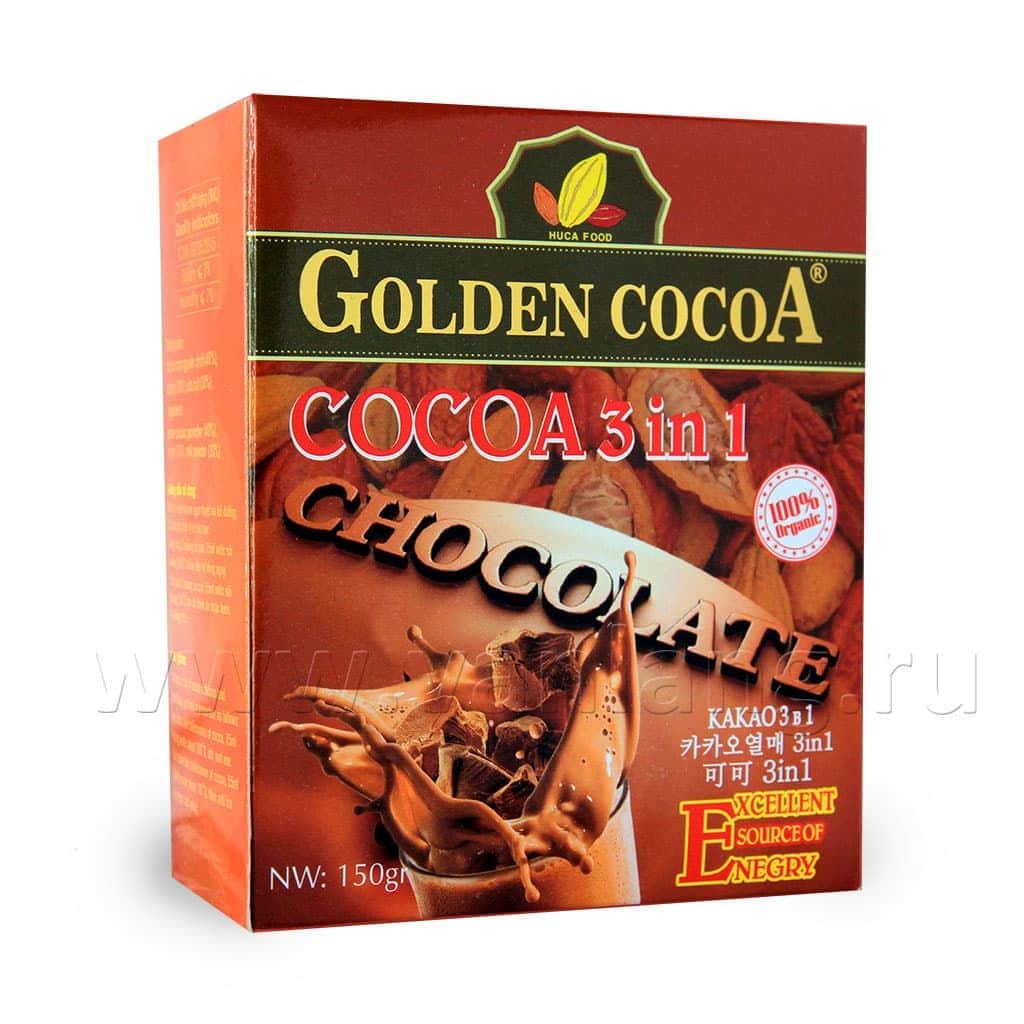 HUCAFOOD - Cocoa - Какао-порошок растворимый 3в1 150г