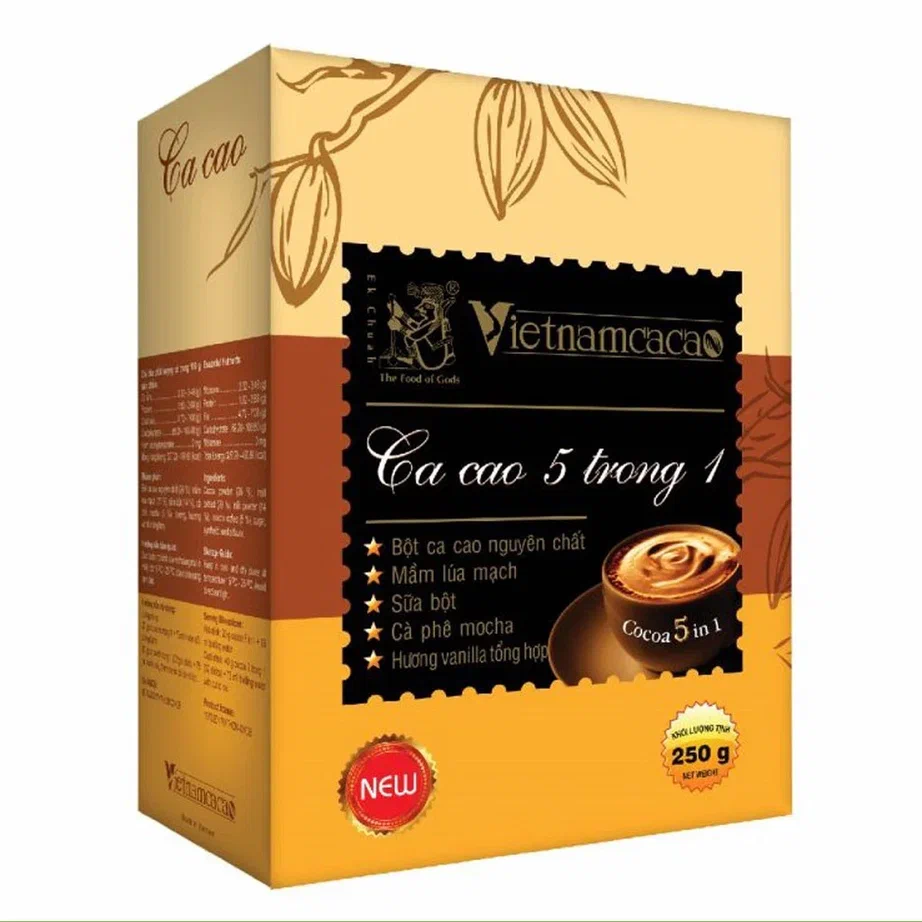 Какао-порошок VIETNAMCACAO 5 в 1, 250 г