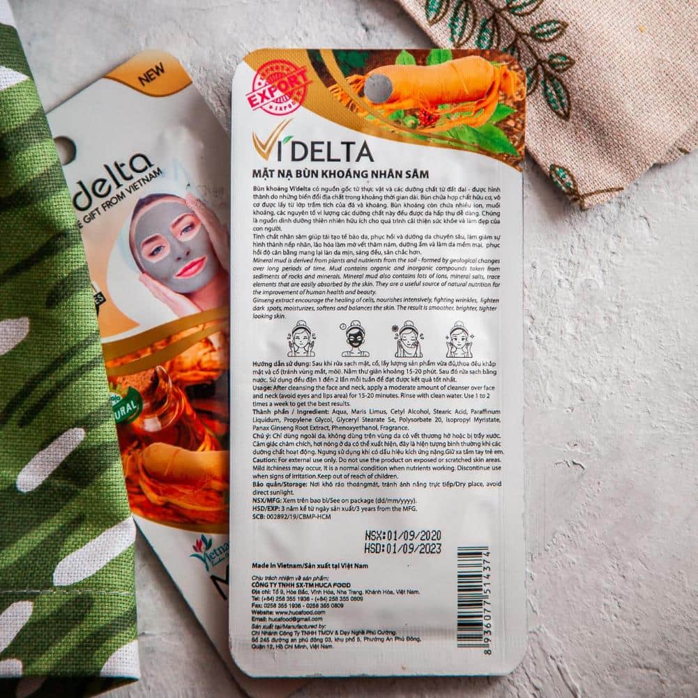 Videlta - Грязевая маска с женьшенем 15 саше*17мл_7