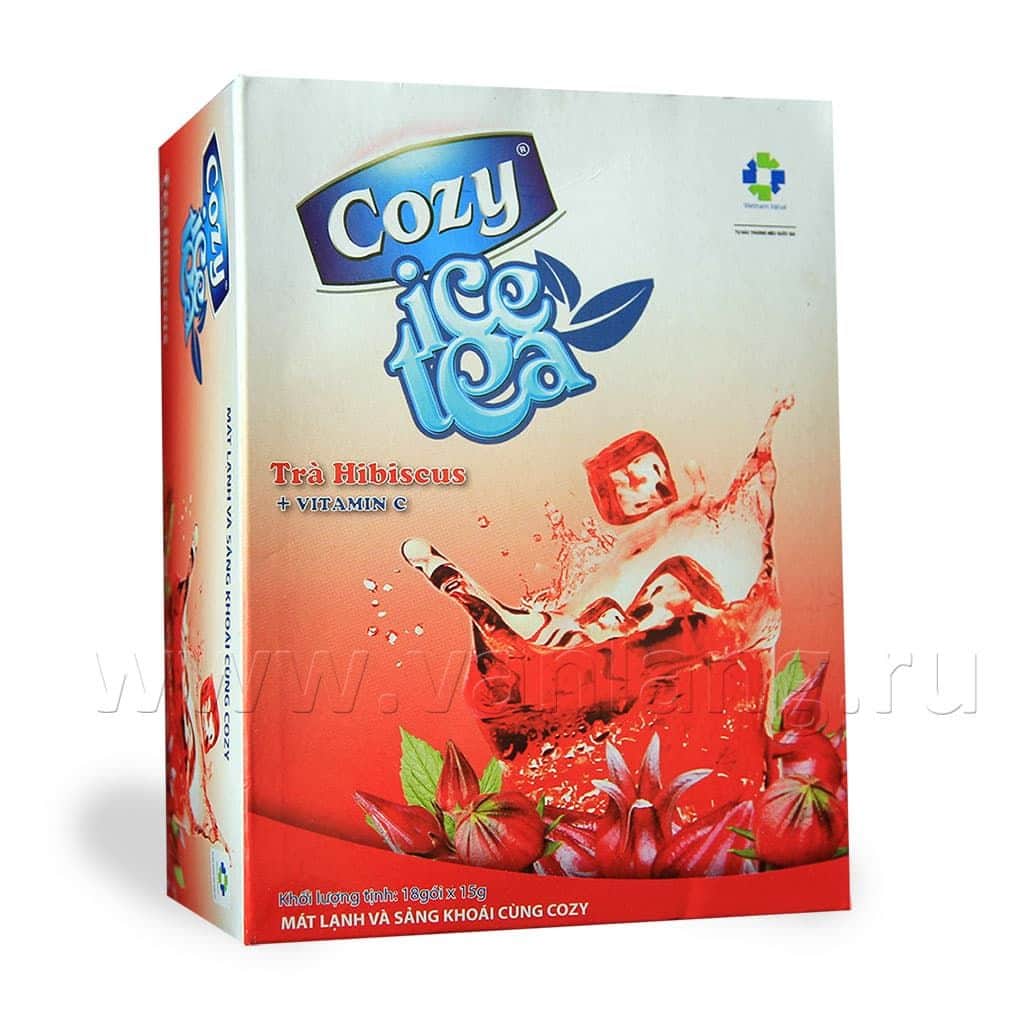 Cozy - Чайный напиток холодный - Гибискус 18 пак._3