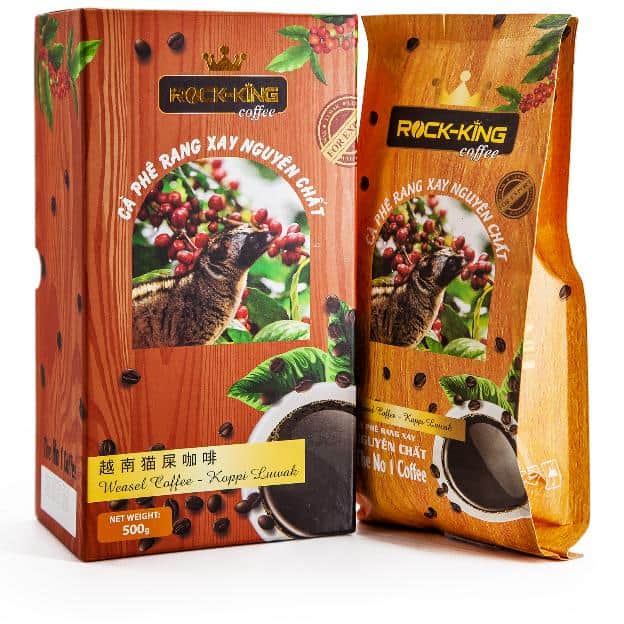 ROCK-KING coffee - Weasel Luwak в подарочной упаковке 500г